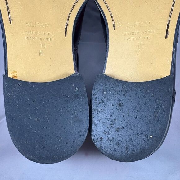 ALFANI Burgundy Leather Tassel Loafers Men’s Size 10M - Picture 9 of 9